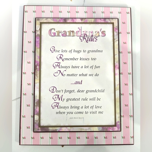 Grandma's rules sign - Picture 1 of 3